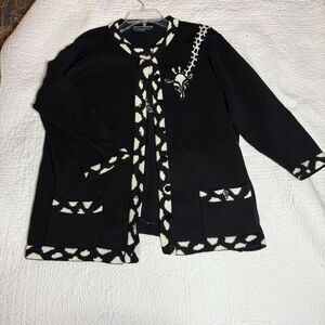 Vintage Terazzo Giraffe Cardigan Size L